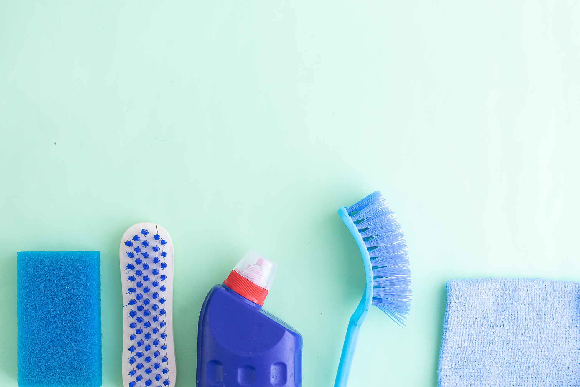 Cleaning Products Flatlay